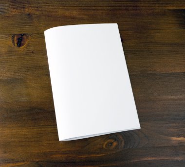 Boş katalog, broşür, kitap sahte