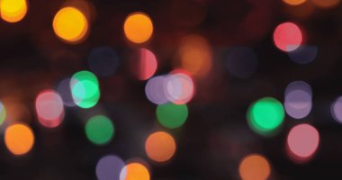 Renkli Bokeh soyut arkaplanı. Noel tatilinde dekorasyon