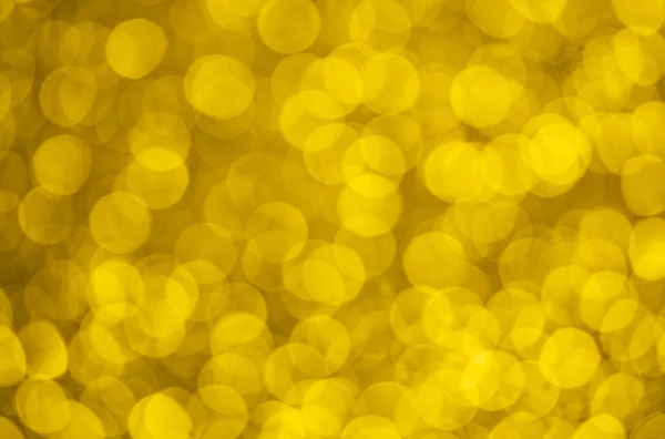 Amarelo Abstrato Defocus Fundo Bokeh Círculos Luz — Fotografia de Stock