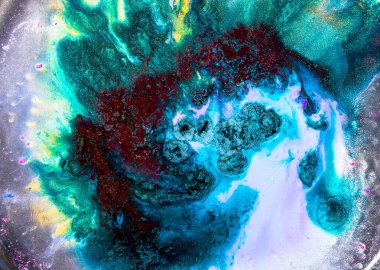 Güzel akrilik renkli soyut arkaplan. Renkli mermer karışık mürekkep soyutlaması