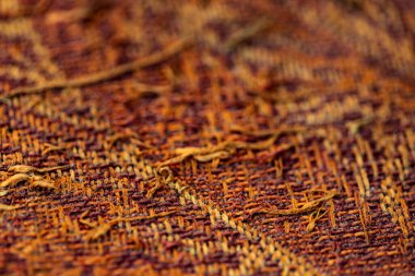 Kumaş kumaş kumaş arkaplanının yakın plan görüntüsü