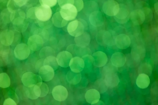Verde Abstrato Defocus Fundo Bokeh Círculos Luz — Fotografia de Stock