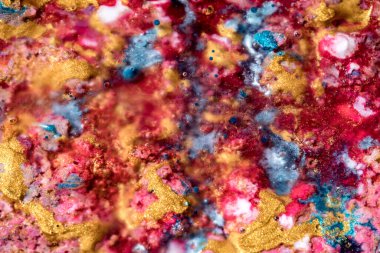 Güzel akrilik renkli soyut arkaplan. Renkli mermer karışık mürekkep soyutlaması