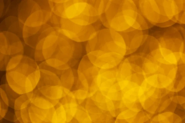 Amarelo Abstrato Defocus Fundo Bokeh Círculos Luz — Fotografia de Stock