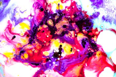 Güzel akrilik renkli soyut arkaplan. Renkli mermer karışık mürekkep soyutlaması.