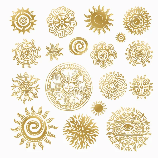 Çeşitli okült sembollerin koleksiyonu