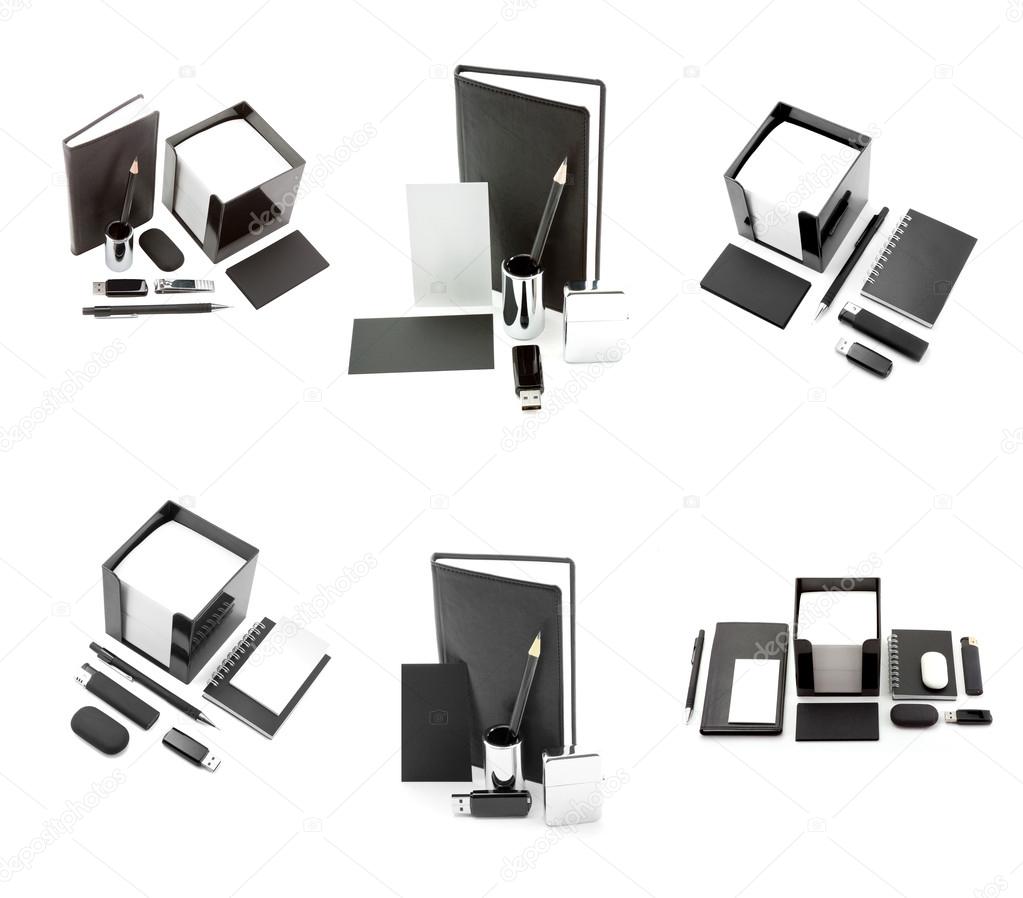 Identity design, corporate templates, company style, set of office stationery, isolated on white background