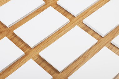 ahşap arka plan boş kartvizit