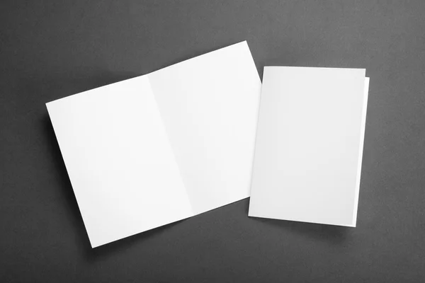 Boş beyaz katlama kağıt afiş