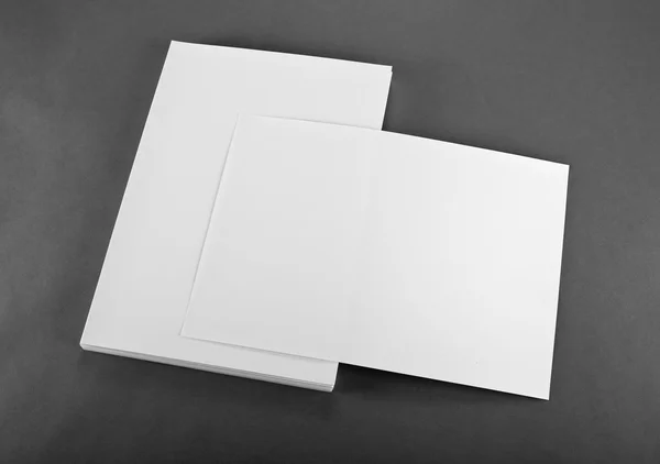Cartel de folleto en blanco en gris para reemplazar su diseño . —  Fotos de Stock