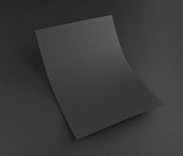 Leeres Flyer-Poster auf grau als Ersatz für Ihr Design. — Stockfoto