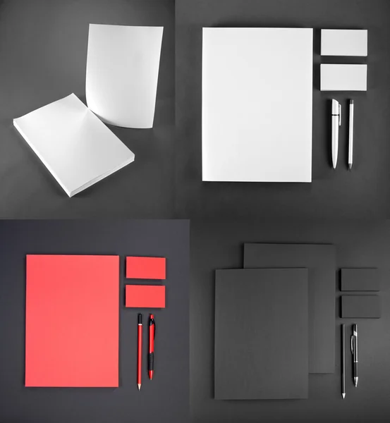 Schreibwaren-Bühnenbild. Briefpapier-Vorlage. Corporate Identity. — Stockfoto