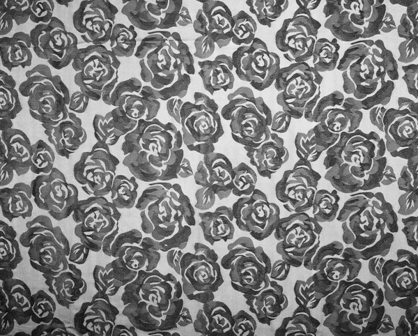 Fondo de tela rosa. Hermoso patrón en blanco y negro en ros — Foto de Stock