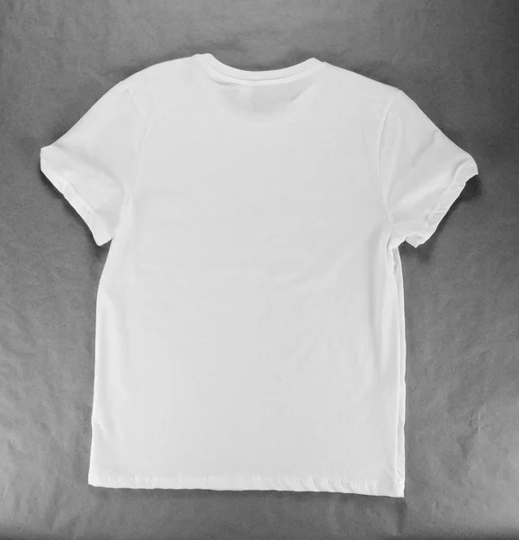 Plantilla de diseño de camiseta blanca en blanco para hombres . —  Fotos de Stock