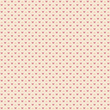 Yürekleri kesintisiz geometrik desen. Yinelenen doku vektör. Şık Sevgililer arka plan