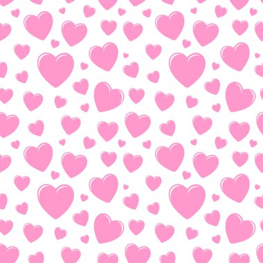 Kalpleri ile Seamless modeli. Sevgiliye arka plan. Vektör tatil doku.