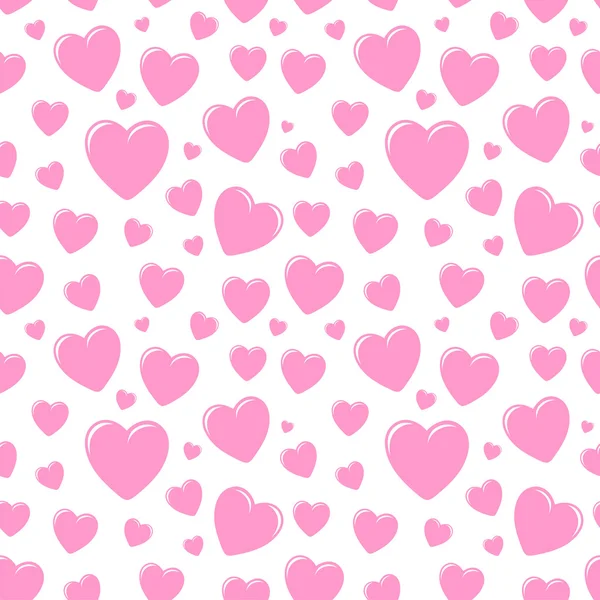 Бесшовный рисунок с сердцами. День святого Валентина фон. Векторная текстура праздника . — стоковый вектор