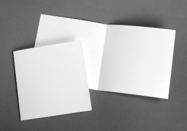 White empty  cards on grey to replace your design. clipart