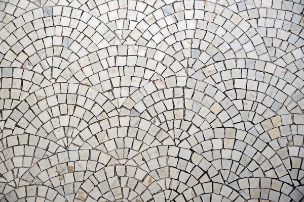 Marble cobblestone pavement with curvature — Stock Photo, Image