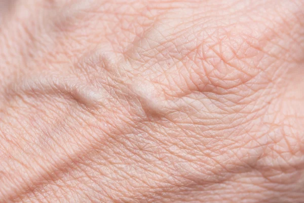 Skin background with wrinkles and veins — Stock Photo, Image