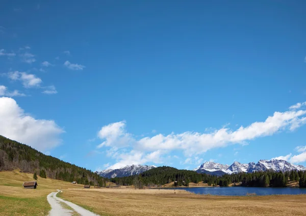 Geroldsee in bavaria, blue sky background — Stock Photo, Image