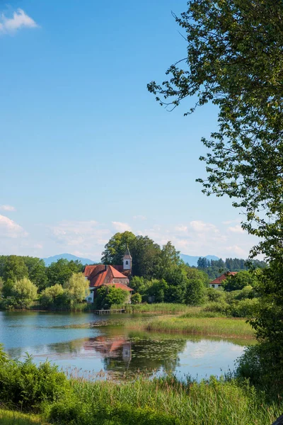 Walburgis Kapelle Umgeben Von Wunderschöner Natur Blick Auf Den See — Stockfoto