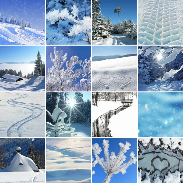 Collage - winter impressions. — Stock Photo, Image