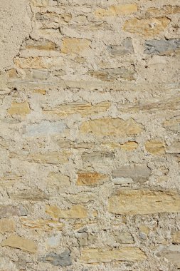 eski taş duvar beton ile