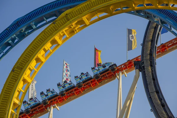 Roller coaster at the octoberfest munich — Stock Photo, Image