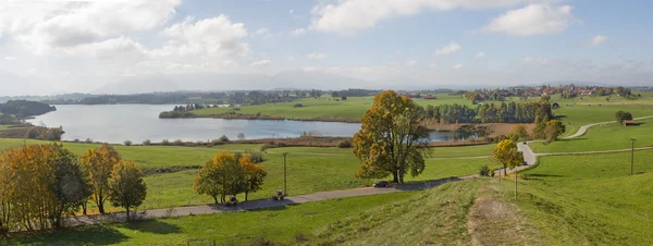 Idyllische ländliche Landschaft Riegsee — Stockfoto