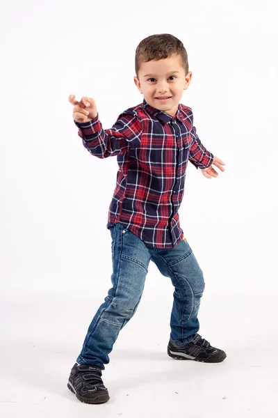 Little boy dancing — Stock Photo, Image