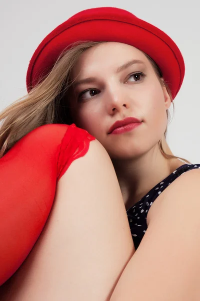 Thoughtful young lady — Stock Photo, Image