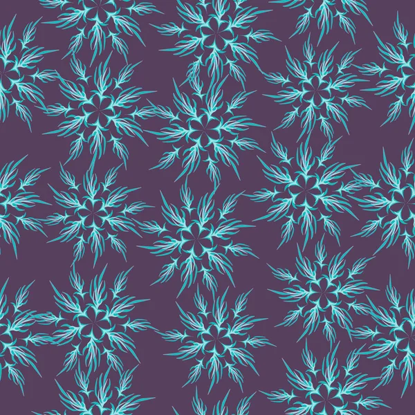 Escamas Nieve Invierno Abstracto Patrón Sin Costuras — Vector de stock