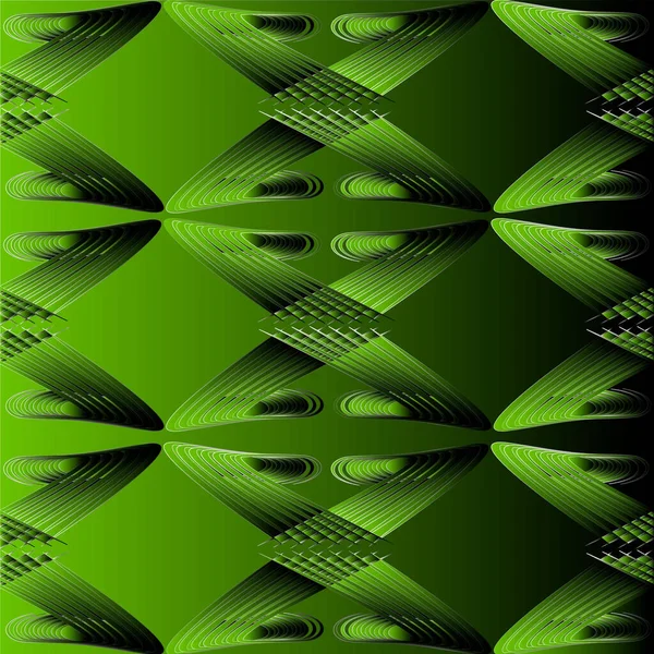 Зеленый Абстрактный Бесшовный Рисунок — стоковый вектор