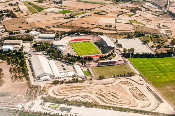 Málta a repülőgép - nemzeti stadion Stock Kép