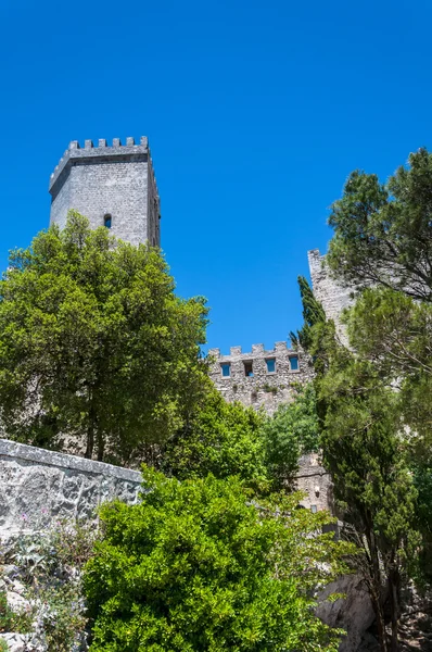 Erice historische italische Stadt — Stockfoto