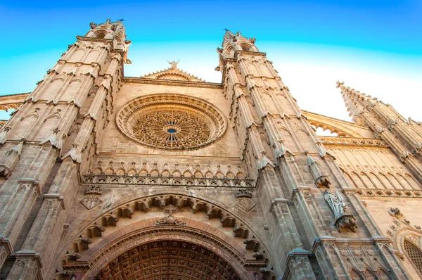 Catedral gótica de Mallorca Le Seu — Foto de Stock