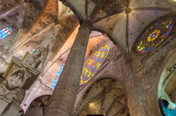 Mallorca gothic catedral Le Seu — Stok Foto