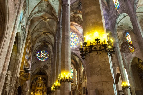 Mallorca gothic catedral Le Seu — Stok Foto