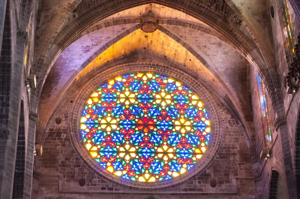 Catedral gótica de Mallorca Le Seu Imagen De Stock