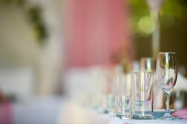 Glasses on table — Stock Photo, Image