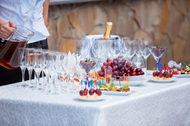 Garson servis Ziyafet tablo