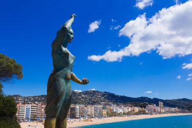 bir lloret de mar, costa brava İspanya görünümünü