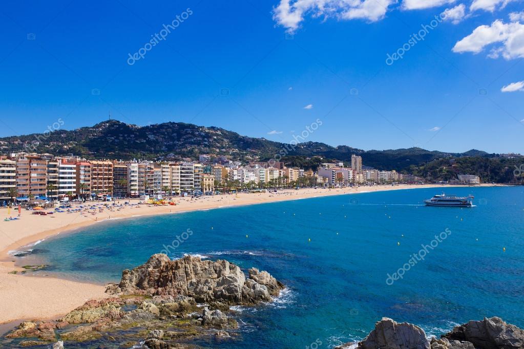 Waterfront of LLoret de Mar Costa Brava Spain Stock Photo by ...