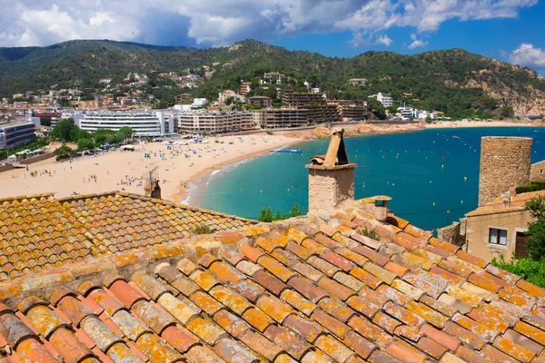 Castle view in Tossa de Mar, Costa Brava, Spain — Stock Photo, Image
