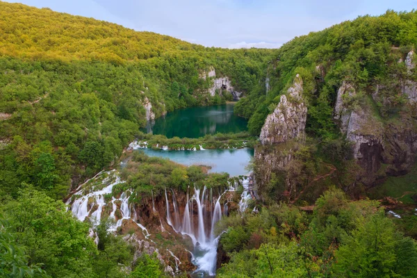 Cachoeira os lagos de Plitvice — Fotografia de Stock