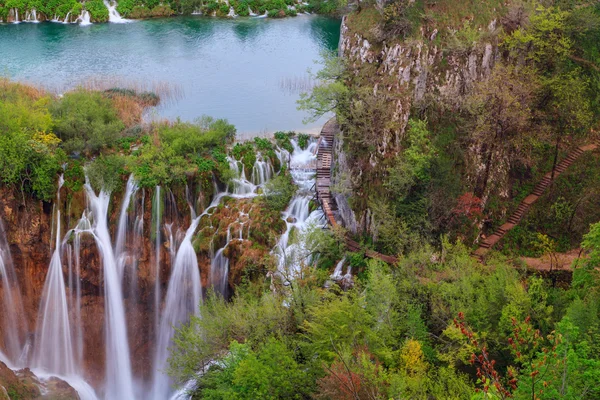 Cachoeira os lagos de Plitvice — Fotografia de Stock