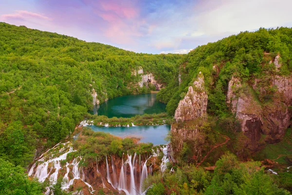 폭포 Plitvice 호수 — 스톡 사진