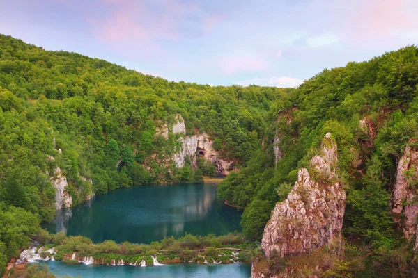 Cachoeira os lagos de Plitvice — Fotografia de Stock