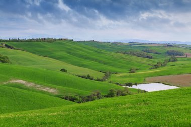 Tipik Tuscany manzara bahar
